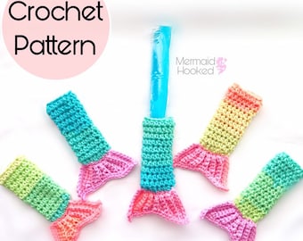 PATTERN- Mermazing Fun Pop Holder - Mermaid Tail Pattern- PDF download- Fun Pop Cozy - Freeze Pop Crochet Pattern