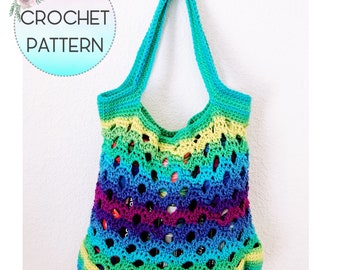 MUSTER - Mermade Market Bag - PDF Download - Häkelanleitung - Stofftasche häkeln