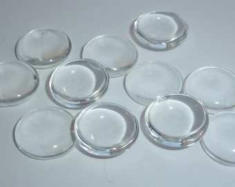 10 Cabochons Glas 14mm