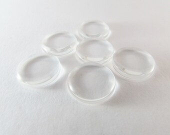 Cabochons glass flat 18mm