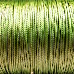 10m Polyester Cord 1mm seagreen