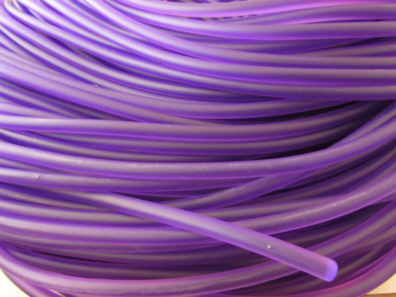 1/5 meter syntetic Rubber Cord 5mm lilac image 1