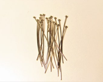 100 Headpins 4cm with Ball