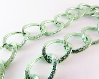 1m Aluminium Chain green color