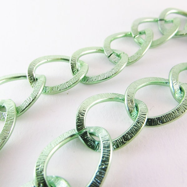 1m Aluminium Chain green color