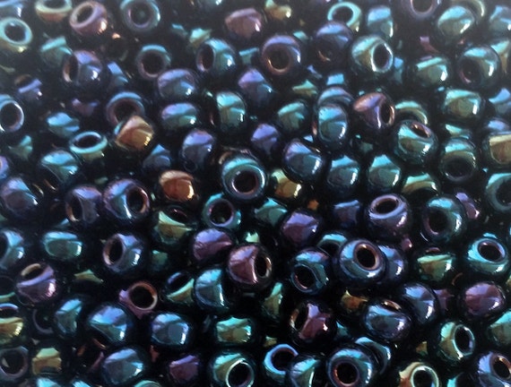 taille 11//0 25 g ou 50 g Néon Givré Czech glass seed beads 2 mm 10 g Tissage
