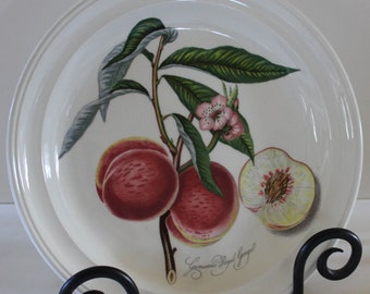 Portmeirion Porcelain Salad & Dessert Plate - Portmeirion Pomona Grimwoods Royal George Peach Plate - Susan Ellis 1982 - Made England 1982