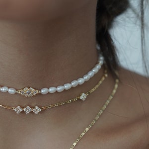 Special Freshwater Pearl Choker Necklace ,Dainty Pearl Necklace,  , Gift For Her