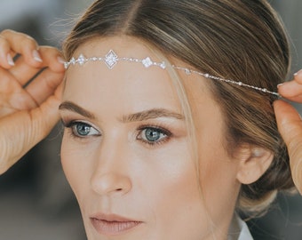 Bridal forehead band