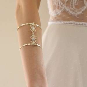 Hochzeitsarmband, Arm Manschette Armband, Arm Armband, Boho Manschette Armband, Silber Arm Armband, Braut Armband, Körperschmuck, Abschlussball Armband