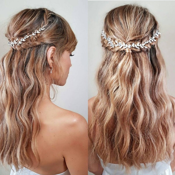 Bridal Hair piece Leaf Wedding Hair Piece Bridal Headband Leaves Bridal Hair Vine Floral Hair piece Wedding Hair Accessories