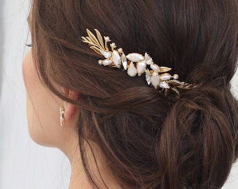 Bridal hair comb, Brides headpiece, Wedding hair combs, Leaf headpieces, Wedding hair accessory, Leaf hair comb, Decorative Combs