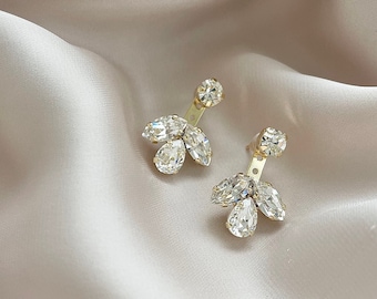 Ear Jacket, Gold Ear Jacket , CZ earjacket