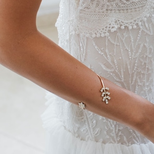 Delicate Gold or Silver bridal arm Bracelet