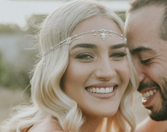 Boho bridal headband