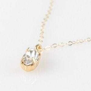 Marquise necklace ,  dainty necklace - Swarovski