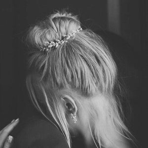 Bridal Hair accessories , Gentle Gold Leafs Hair Wreath , gold Leaf Crown , Wedding Tiara