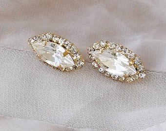 Marquise earrings , bridal earrings