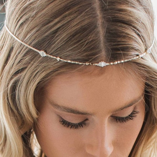 bridal forehead headpiece