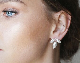 Orecchini in foglia argento