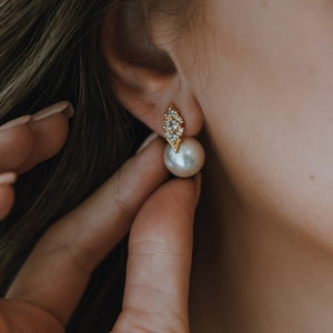 pearl earrings studs , special pearls earrings