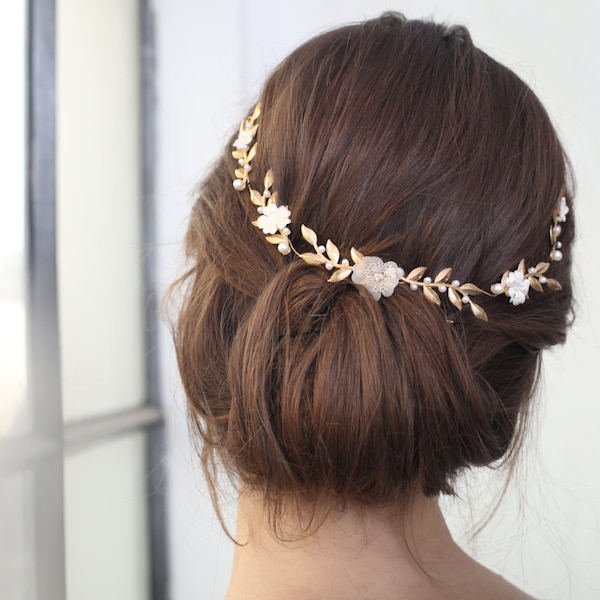 golden leaf headpiece