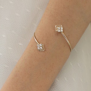 Delicate Gold or Silver bridal arm Bracelet