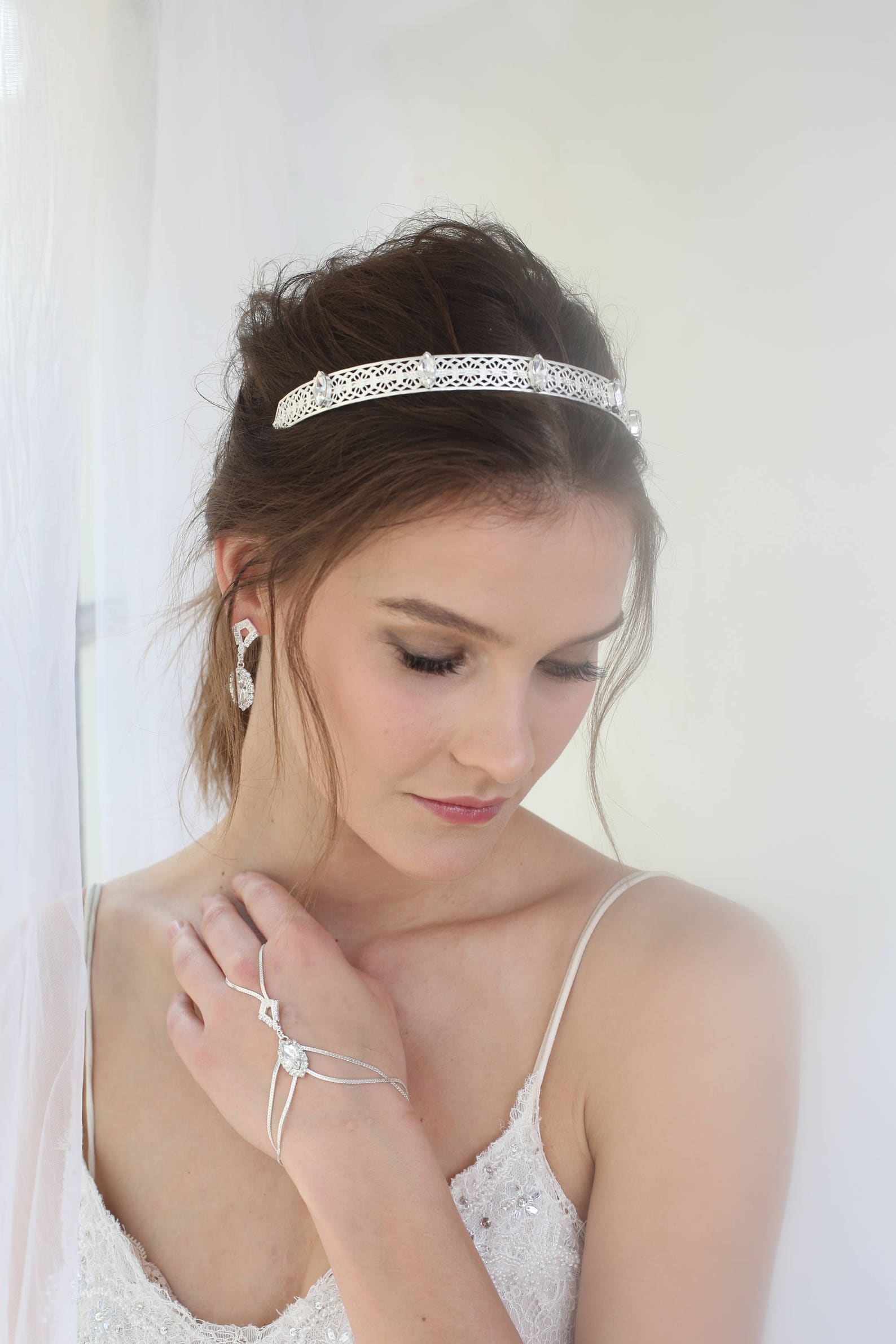 Wedding Bracelet Bridal Bracelet Bridal Ring Bracelet Etsy