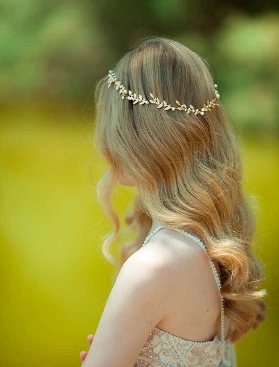 Bridal Hair accessories Brides Headpieces Gentle Gold | Etsy
