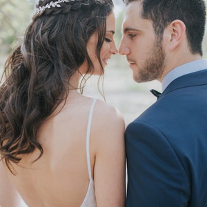 bridal leaf headpiece