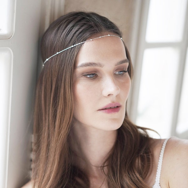 bridal headpiece for forehead