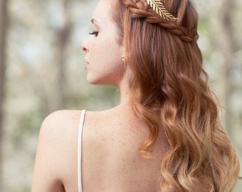 Gold Leaf hair comb