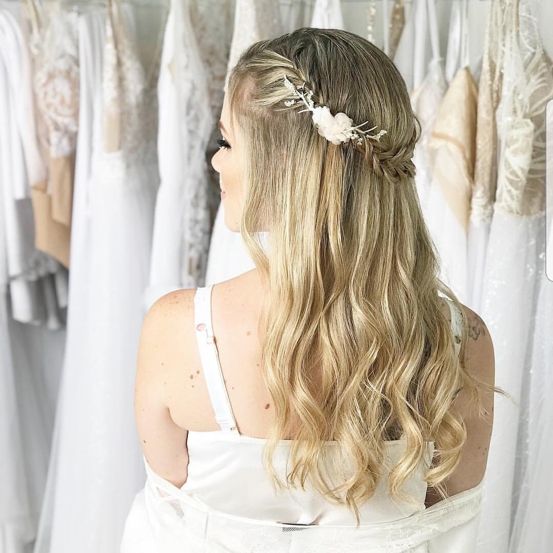 Bridal Silver Silk Flower Hair Pin Etsy Israel