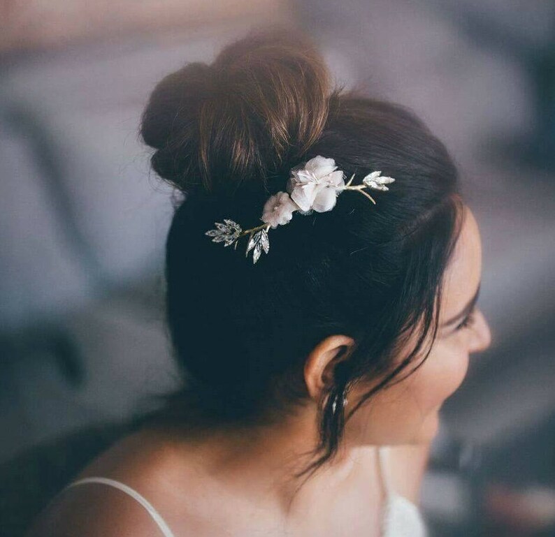 Bridal hair comb Silk flower hair combs Bride hair comb Etsy