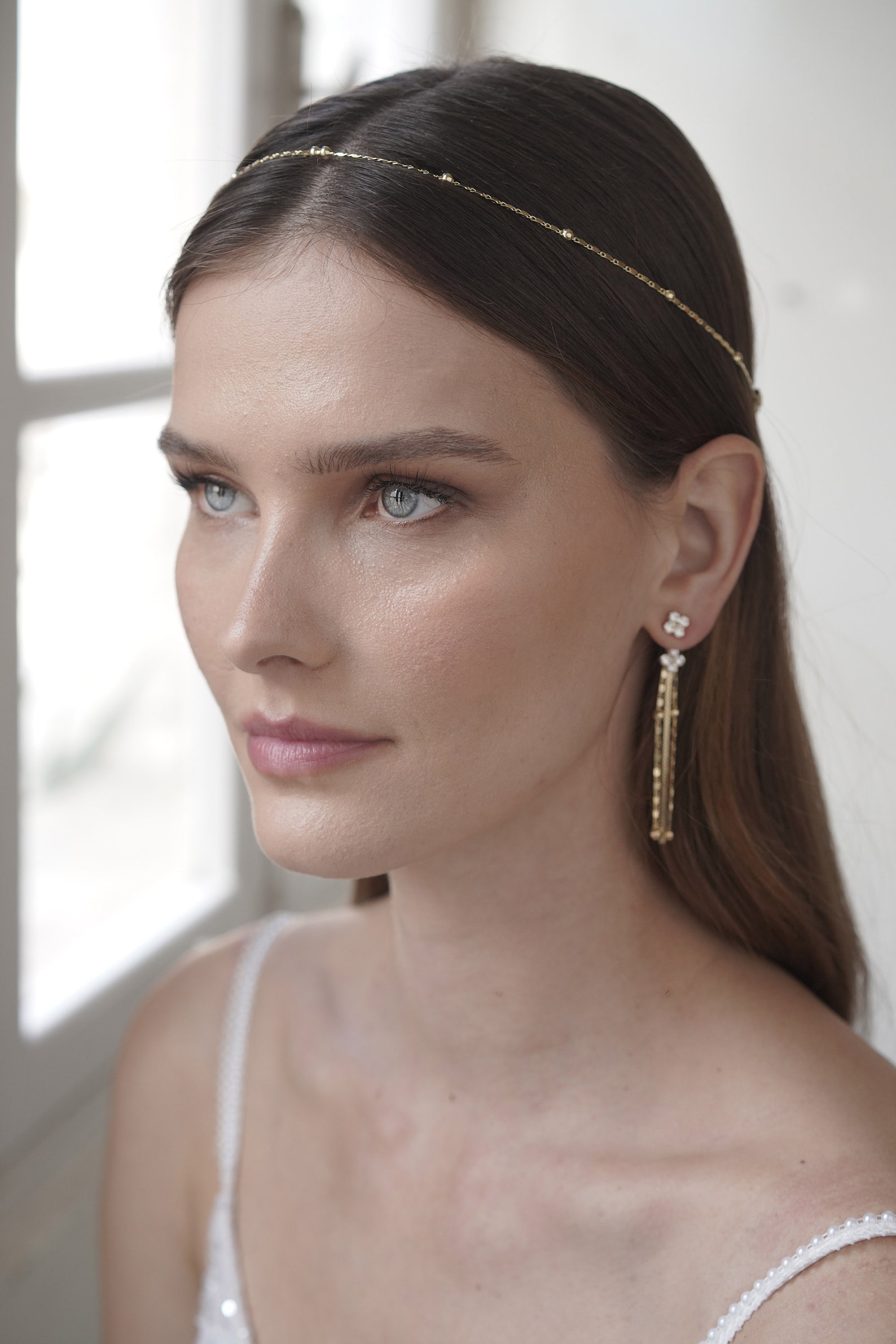 bridal chain headpiece