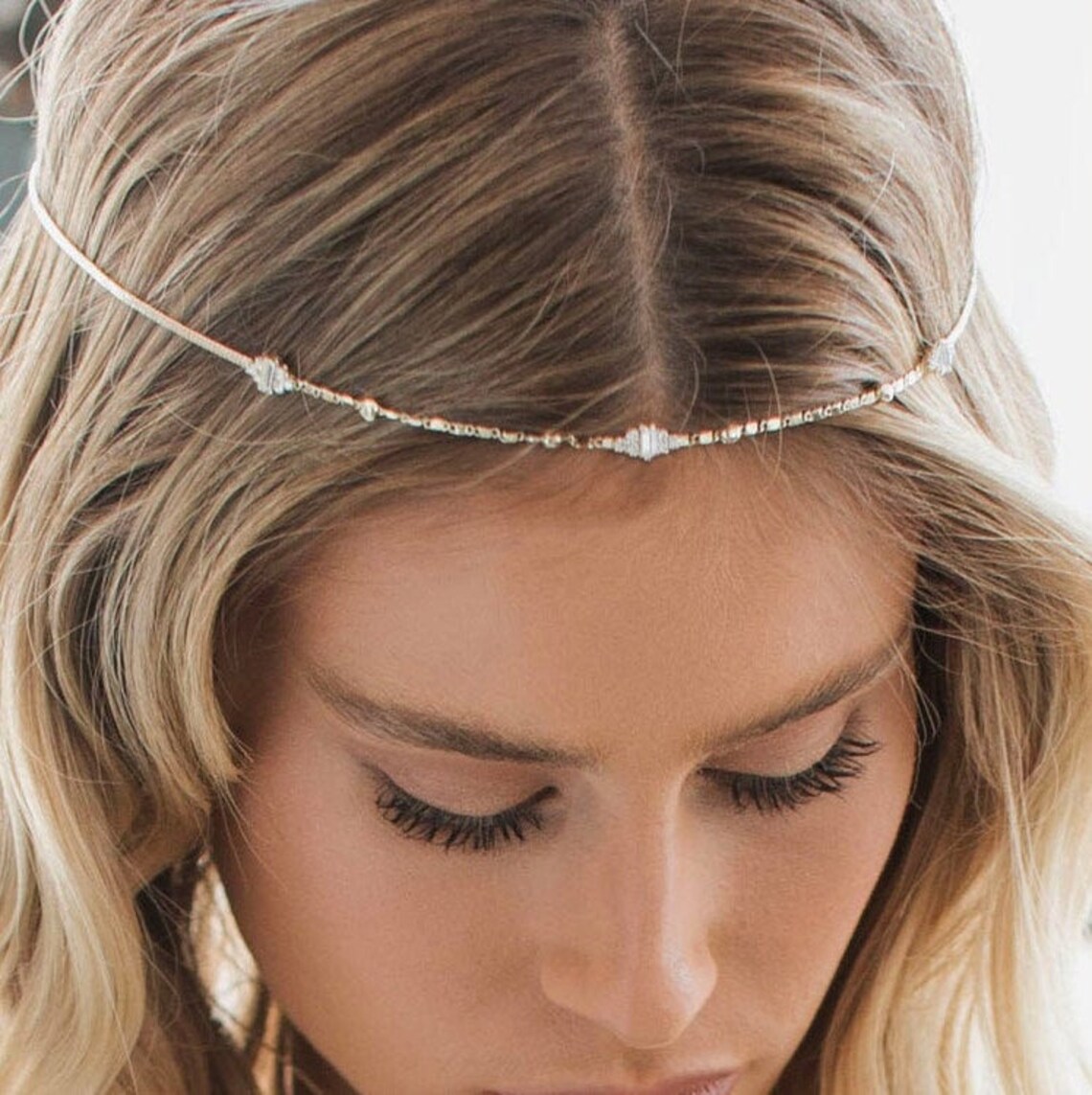 bridal headpiece for forehead