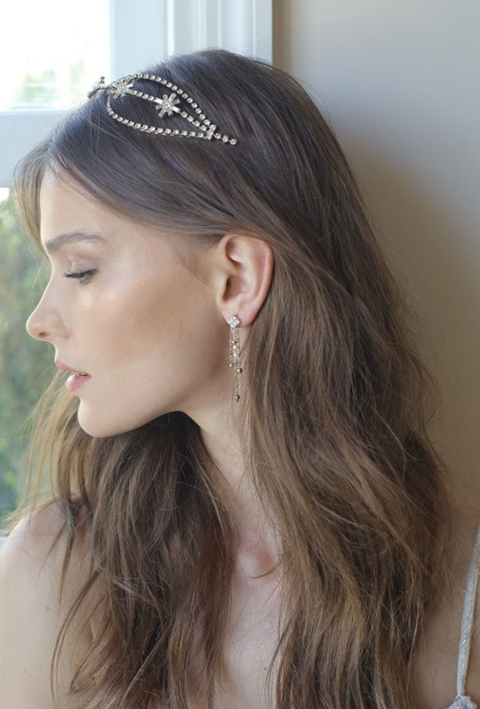 Bridal Crystal Tiara Headband Etsy