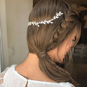 bridal leaf headpiece