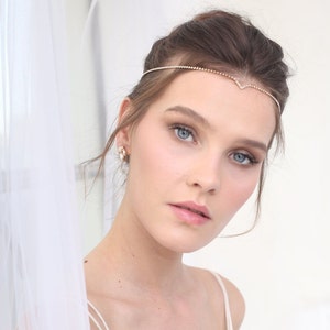 Bridal forehead band ,  wedding Headpiece