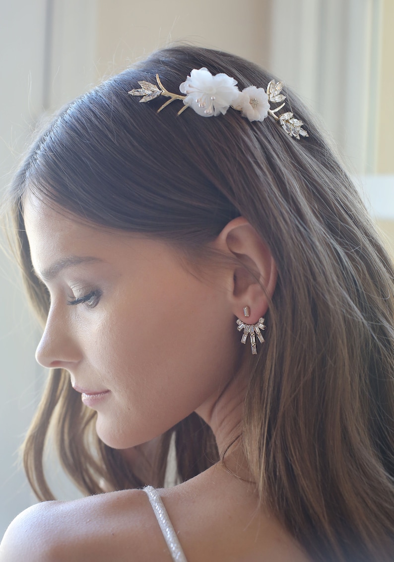 Bridal hair comb Silk flower hair combs Bride hair comb Etsy