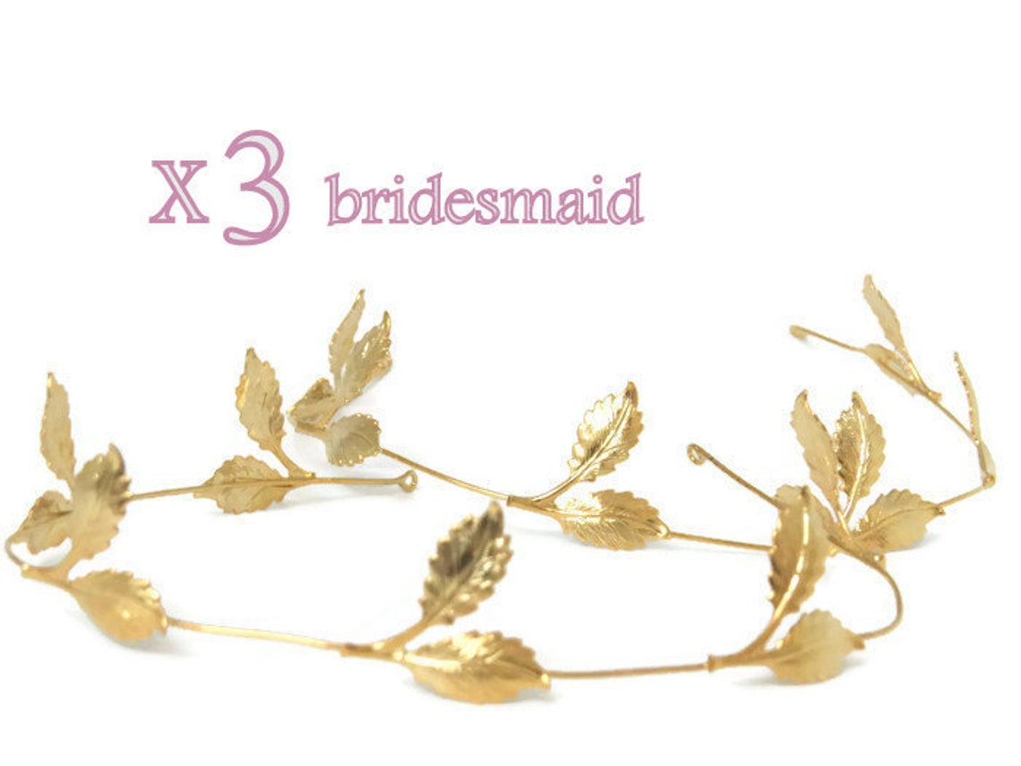 3 Bridesmaid Hair Accessories Bridesmaid Tiara Etsy
