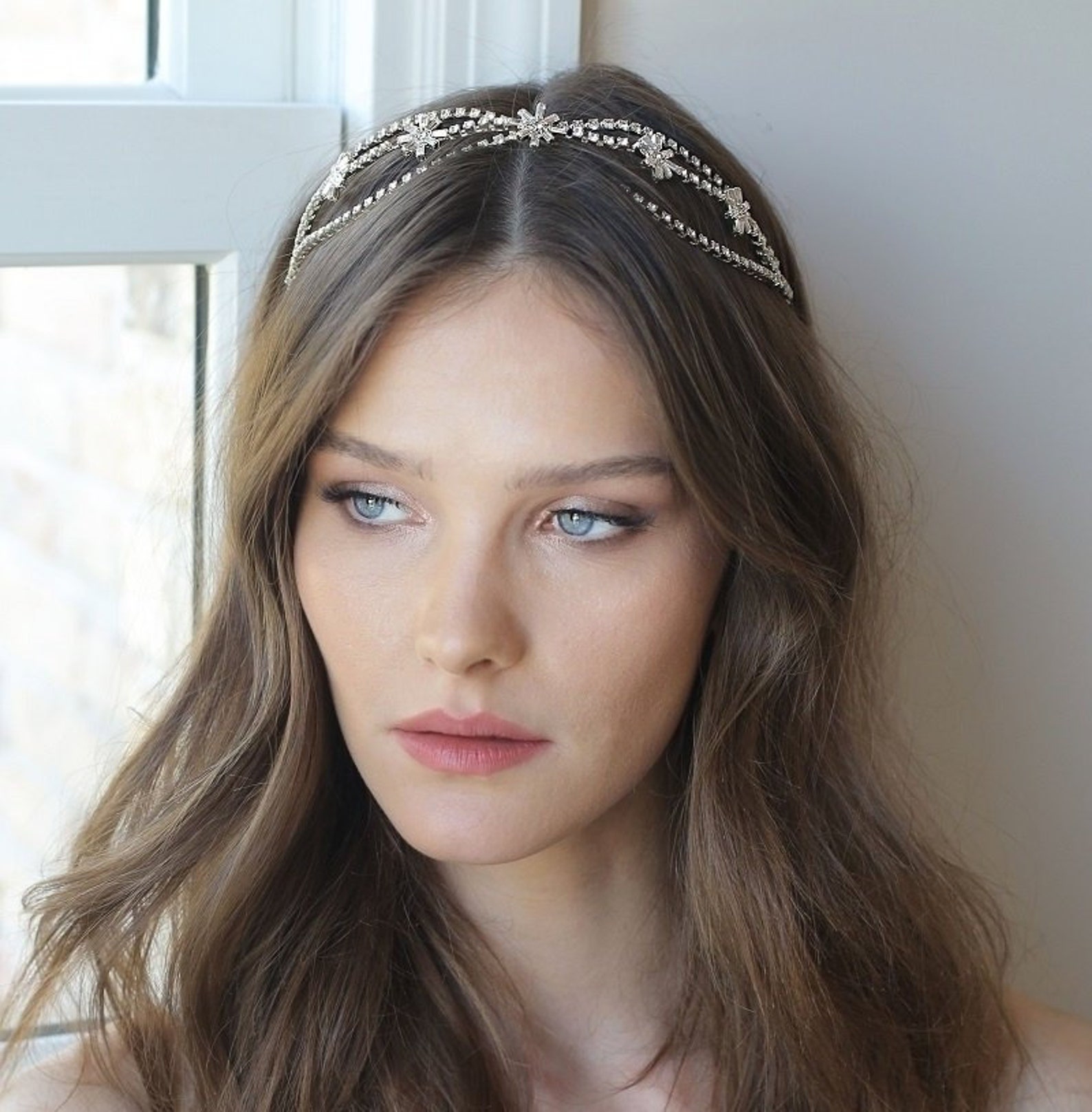 Bridal Crystal Tiara Headband Etsy