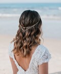 Boho headpiece, Bridal hair chain, wedding headband product logo