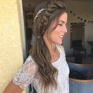 bridal leaf headpiece