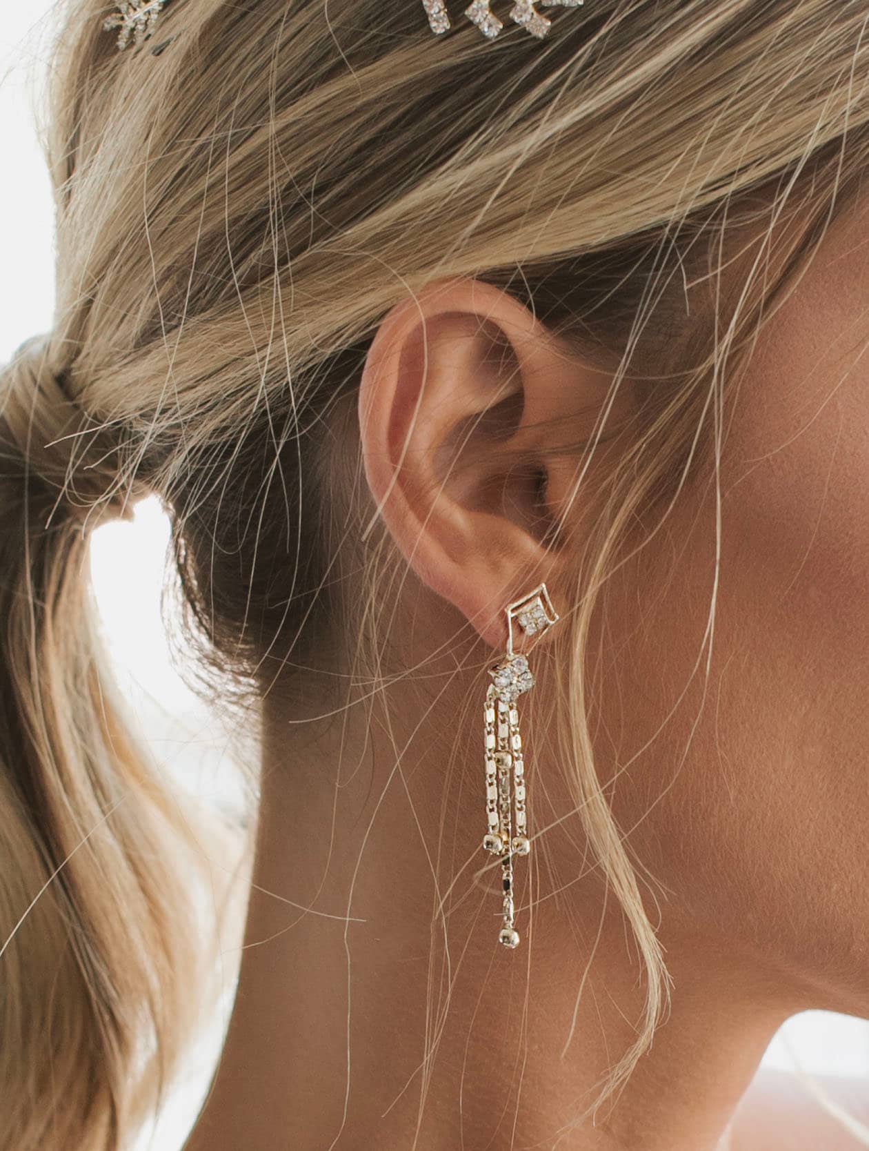 Brides & Bows Enamel Wedding Cake Earrings main image 0