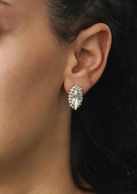 Marquise earrings studs clearance
