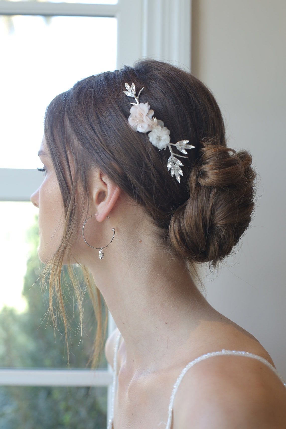 Bridal Hair Comb Silk Flower Hair Combs Bride Hair Comb Etsy Israel
