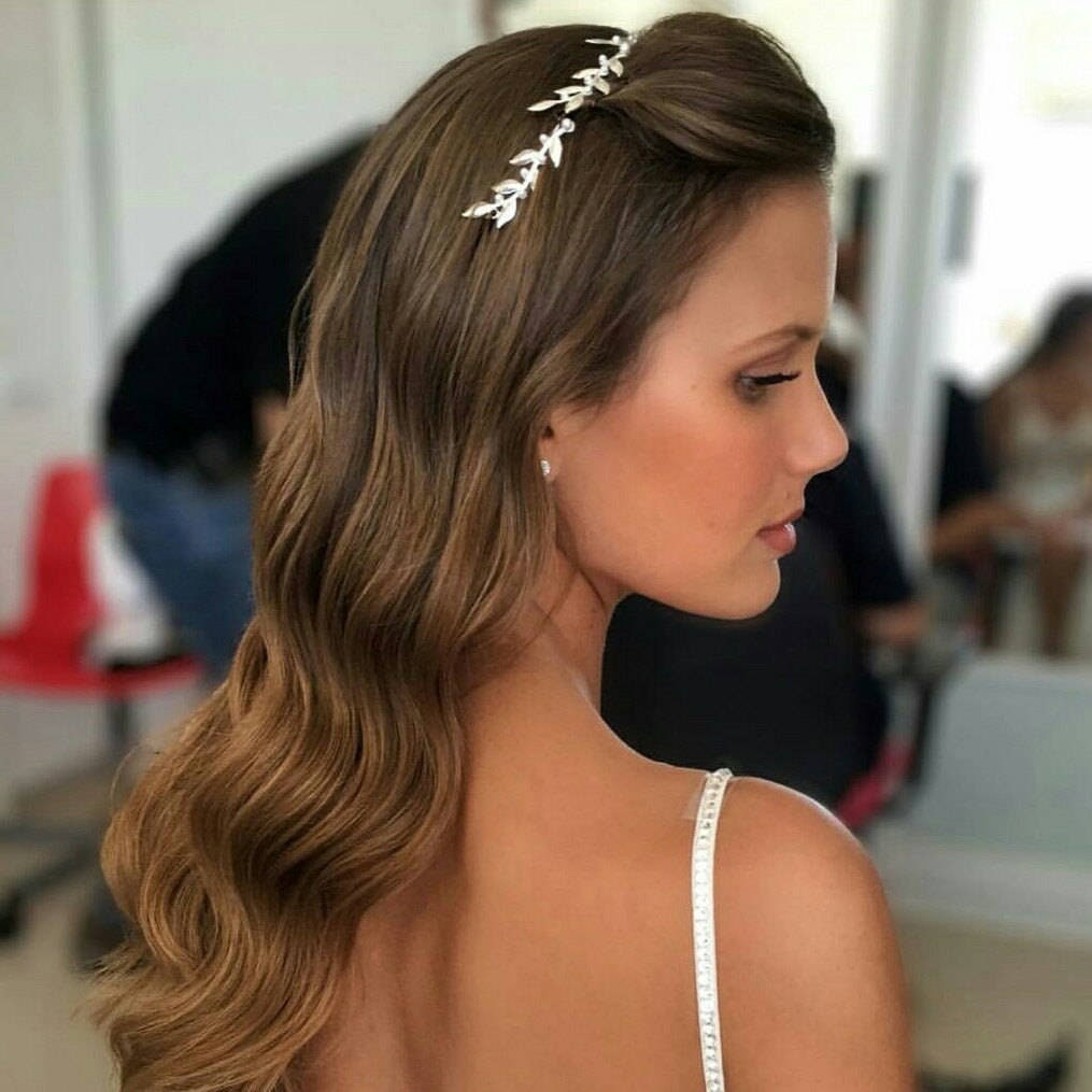 Bridal hair jewelry Wedding tiara Bridal headpiece gold Etsy