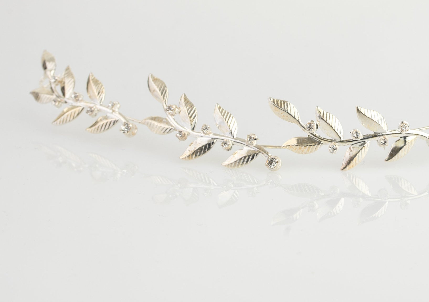 bridal leaf headpiece