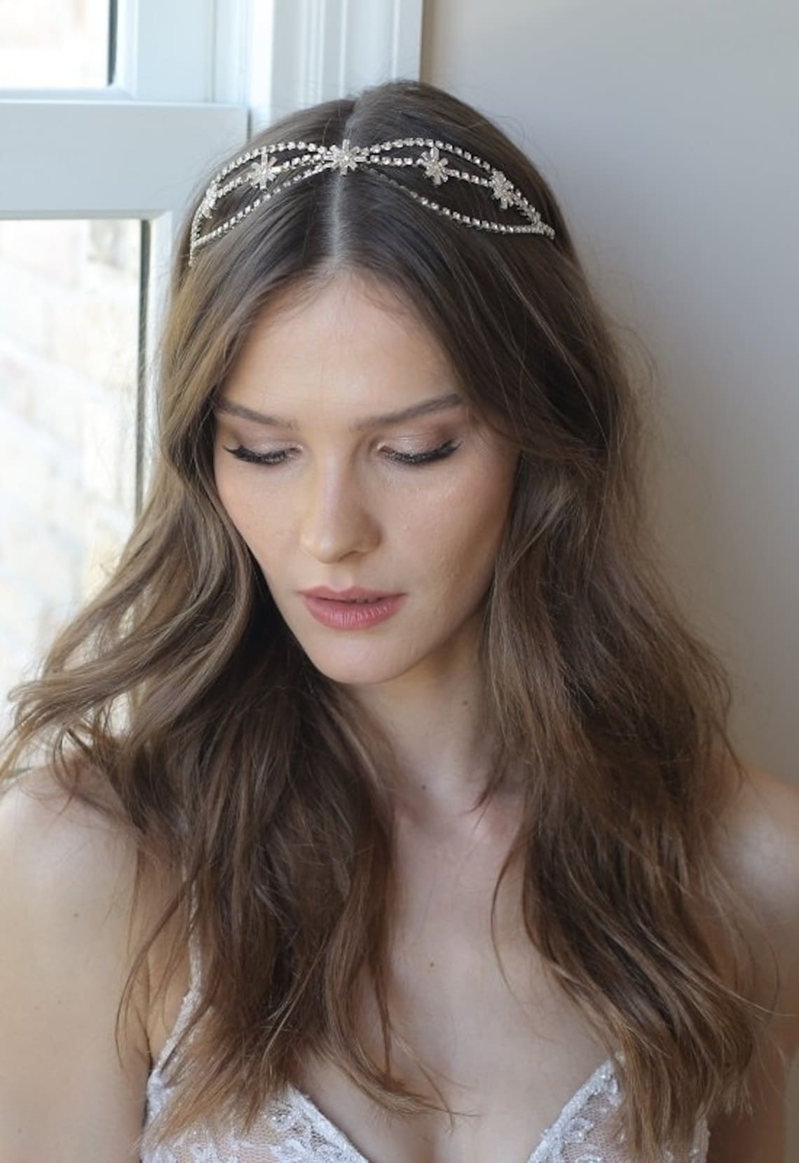 Bridal Crystal Tiara Headband Etsy
